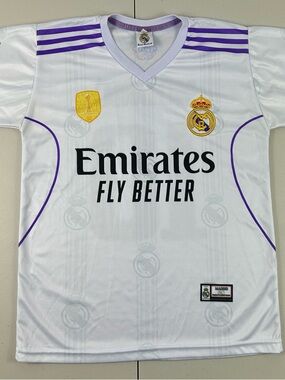 Real Madrid Men’s Luka Modric #10 Home Jersey - White with Purple Trim